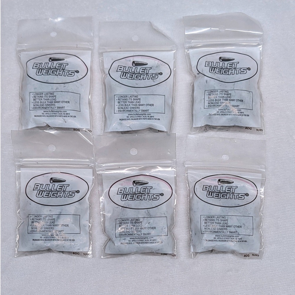 Bullet Weights Ultra Steel Egg Sinkers 1/2 oz 6 Packs of 6 Non-Lead USEG7 36pc